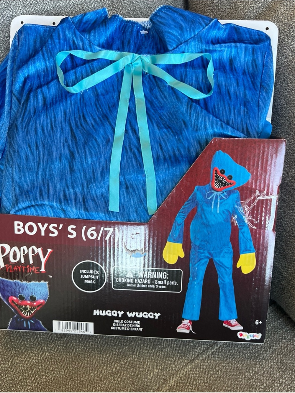 Huggy Wuggy Classic Poppy Playtime Game Fancy Dress Up Halloween Child Costume
